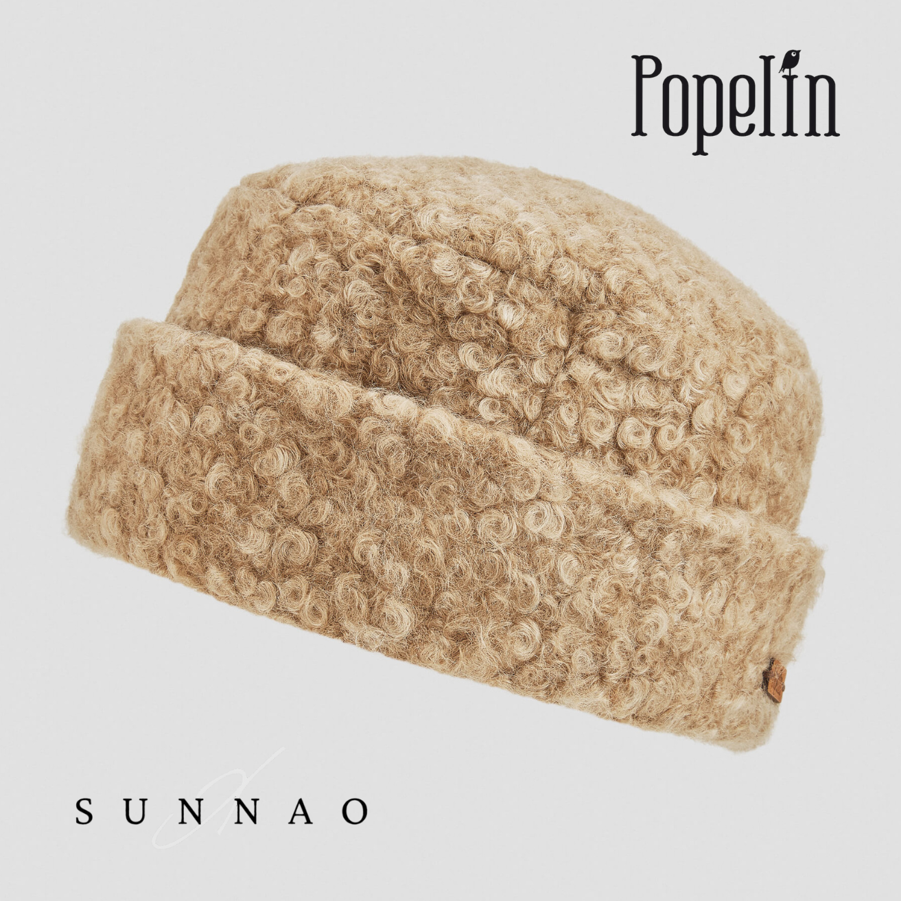 <Popelin> Mod.64.3 - Camel faux fur Russian hat　
