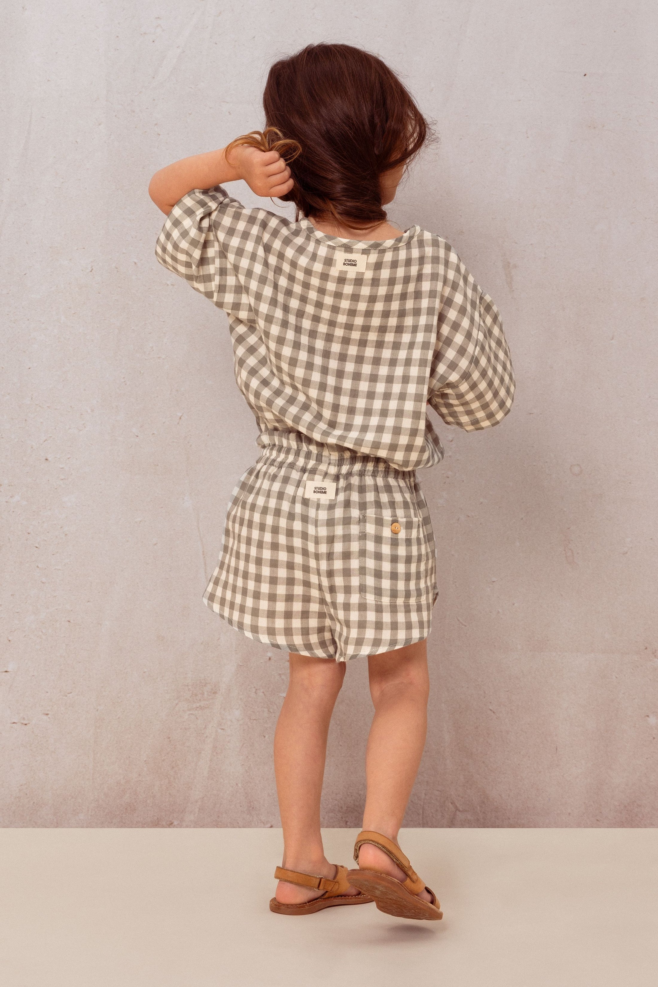 【予約／送料無料】<STUDIO BOHEME PARIS> BLOUSE THELME - GINGHAM（12M-8Y）