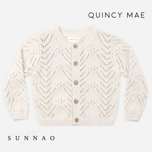 <Quincy mae> KNIT CARDIGAN  OATMEAL