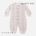 갤러리 뷰어로 이미지로드, <Quincy mae> LONG SLEEVE BUBBLE ROMPER LILAC MIST
