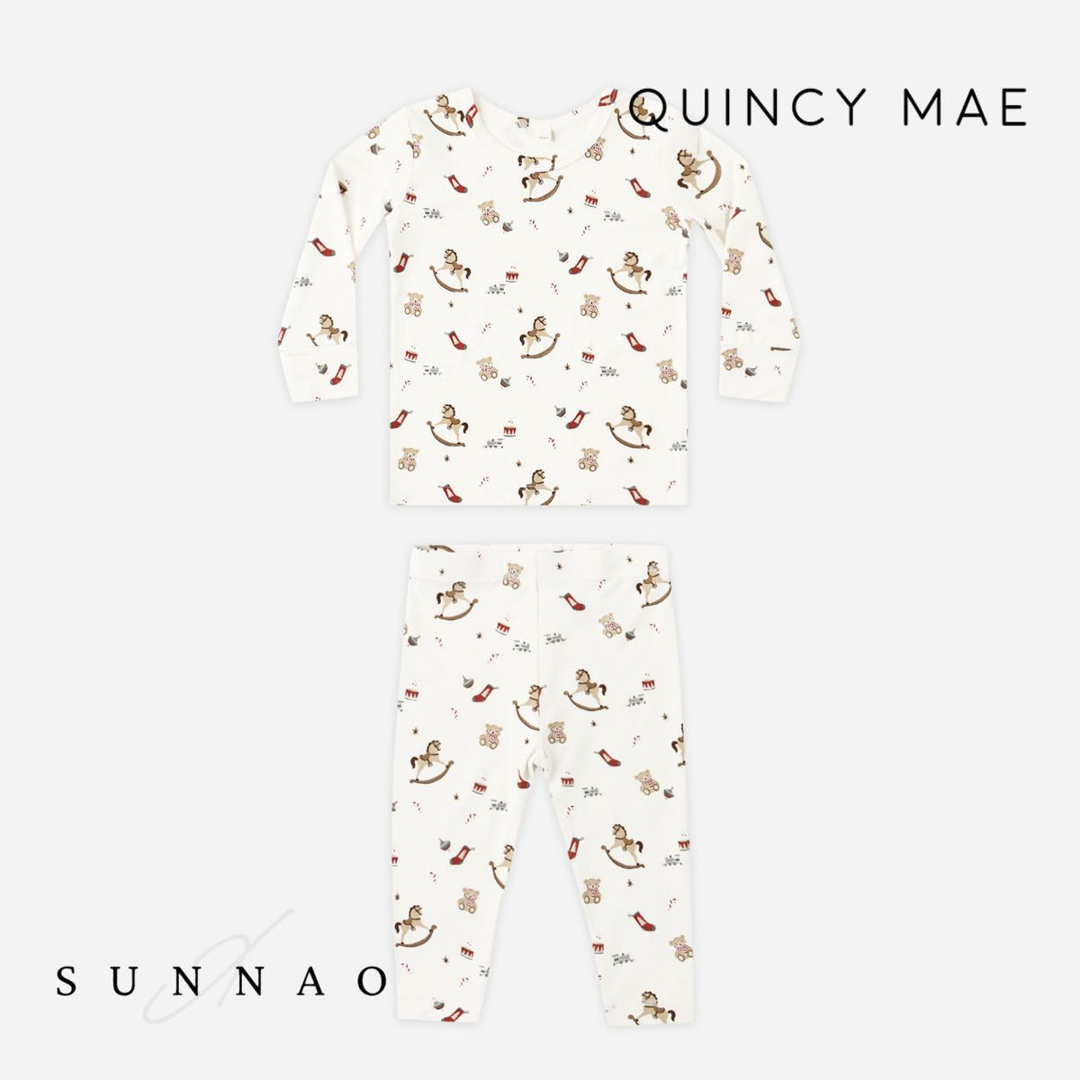 <Quincy mae> BAMBOO PAJAMA SET TOY CHEST　