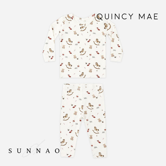 <Quincy mae> BAMBOO PAJAMA SET TOY CHEST　