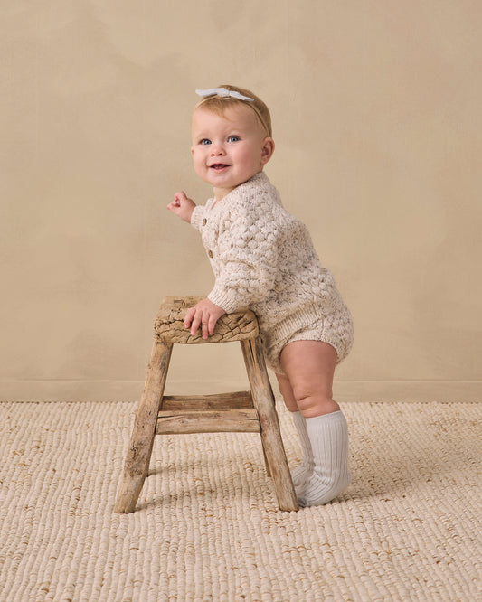 <Quincy mae> KNIT BLOOMER NATURAL CONFETTI　