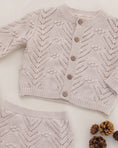 갤러리 뷰어로 이미지로드, <Quincy mae> KNIT CARDIGAN  LILAC MIST
