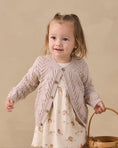 갤러리 뷰어로 이미지로드, <Quincy mae> KNIT CARDIGAN  LILAC MIST
