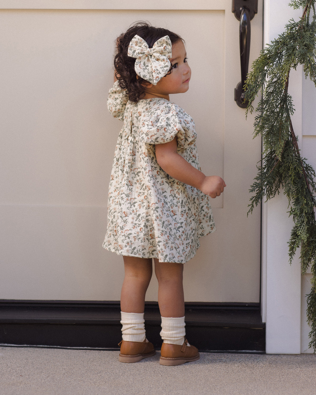 <Quincy mae> BOW HOLIDAY FLORAL　