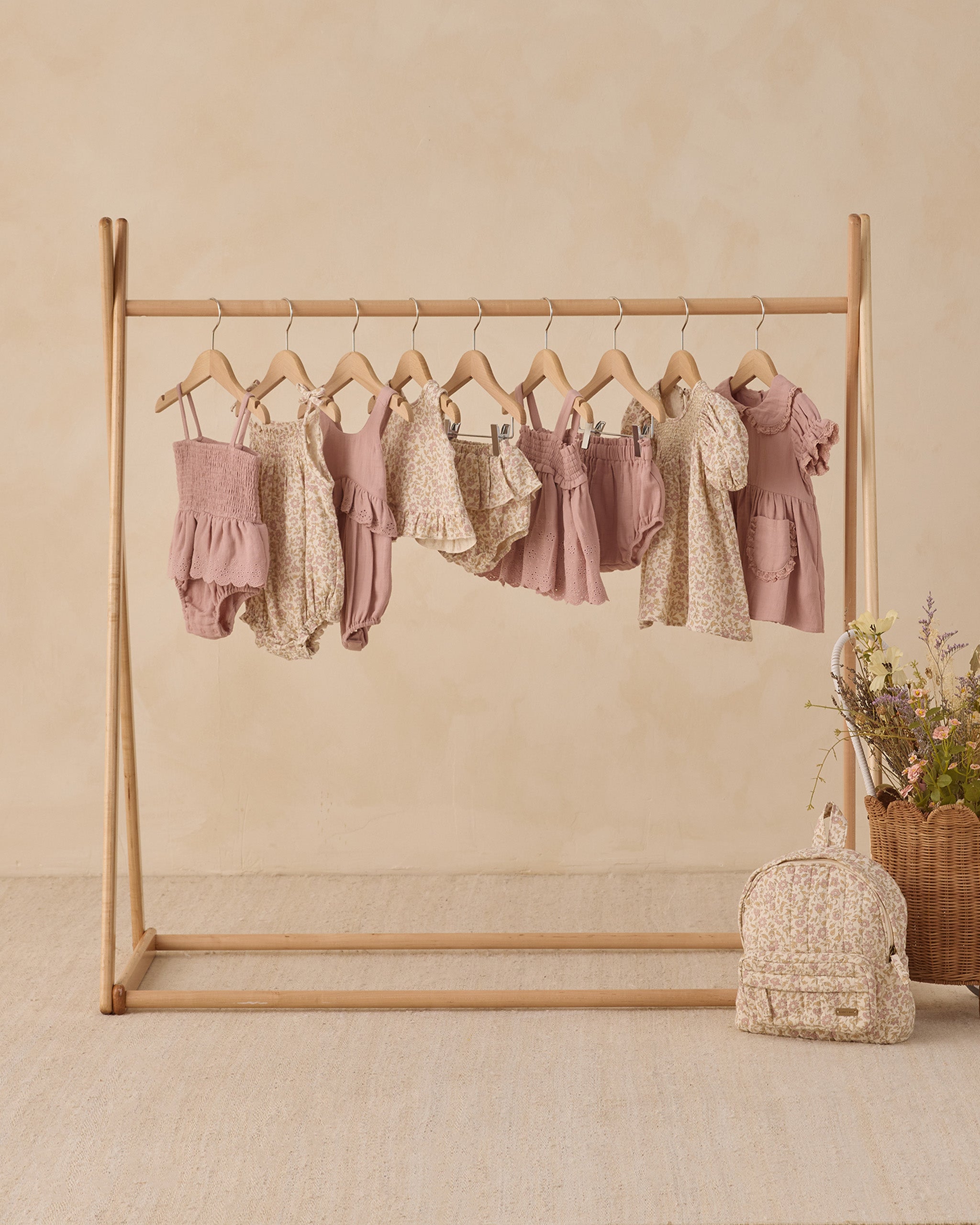 <Quincy mae> RUFFLED TULIP TOP + BLOOMER SET - DAHLIA