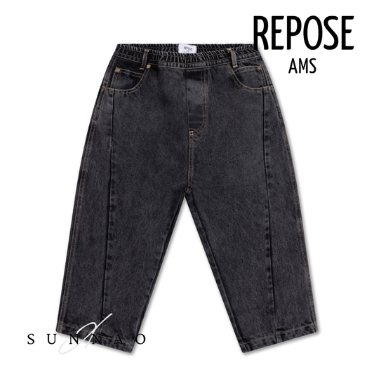 <REPOSE AMS> wide pant - slate grey