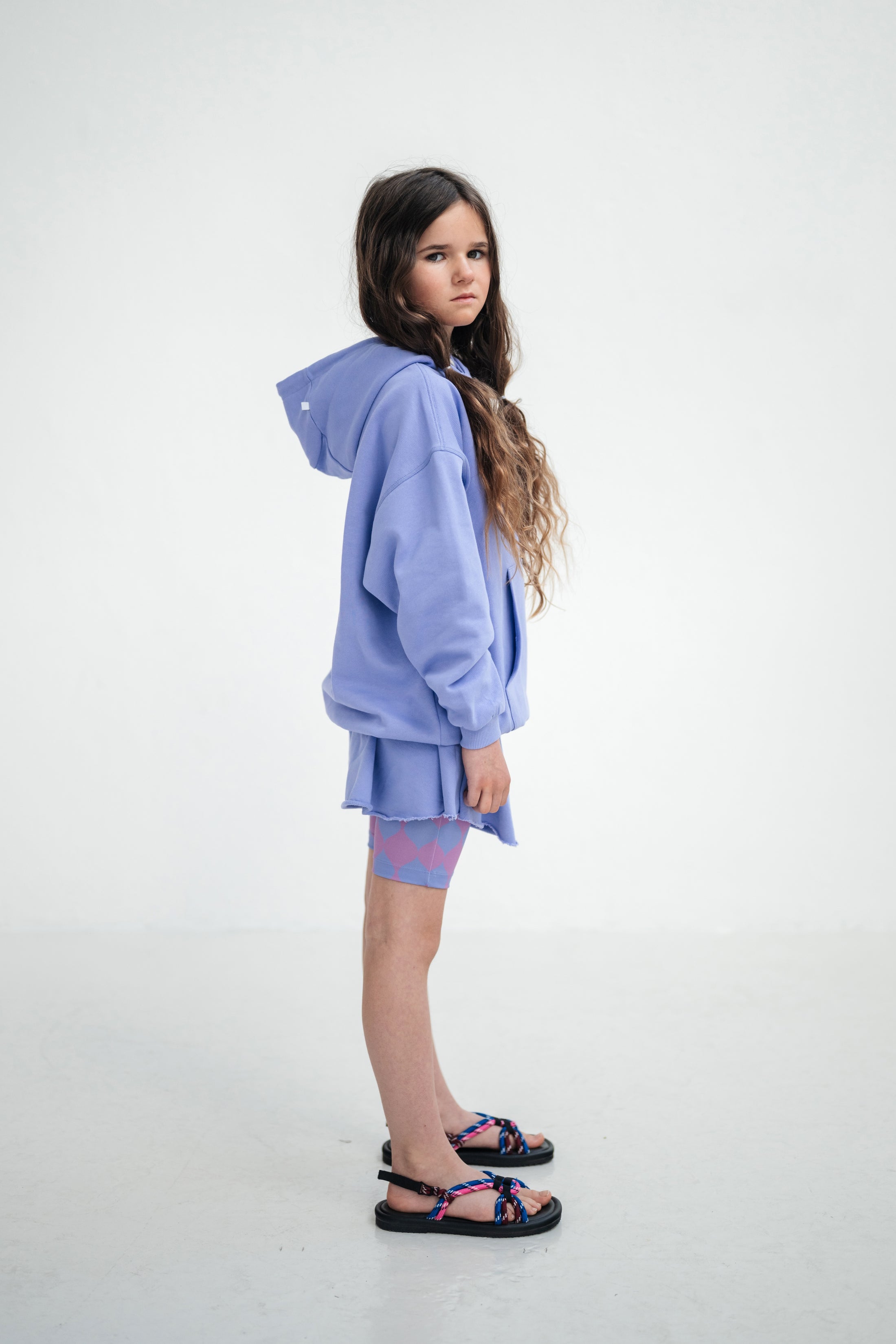 <REPOSE AMS> 61. biker short - soft harlequin