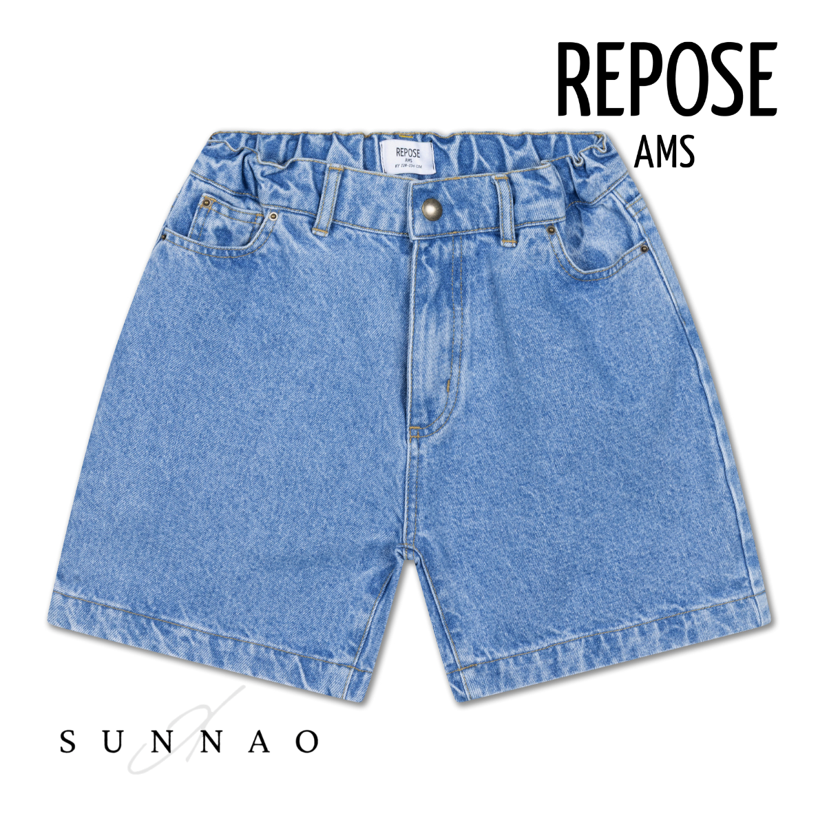 <REPOSE AMS> 13. short - steel blue