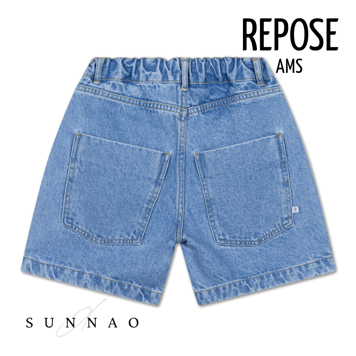 <REPOSE AMS> 13. short - steel blue