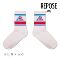 Gallery viewerに画像を読み込む, <REPOSE AMS> 81. sporty socks - white logo
