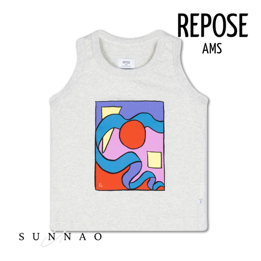 <REPOSE AMS> 68. singlet - light mixed cream
