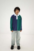 Load image into Gallery viewer, <REPOSE AMS> 47. polo shirt - eclipse scout color block
