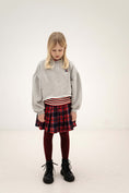 Gallery viewerに画像を読み込む, <REPOSE AMS> crop heart sweater -light mixed grey
