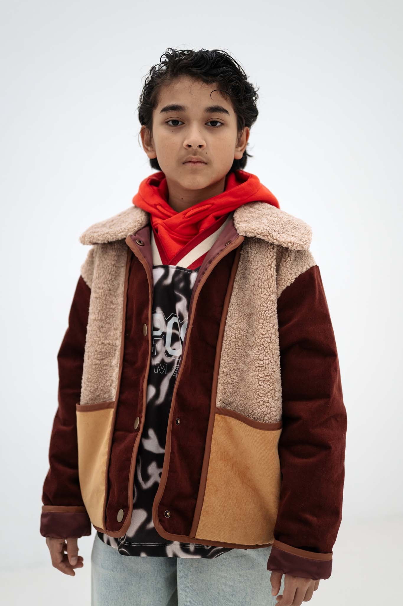 <REPOSE AMS> teddy jacket - mulberry rocket