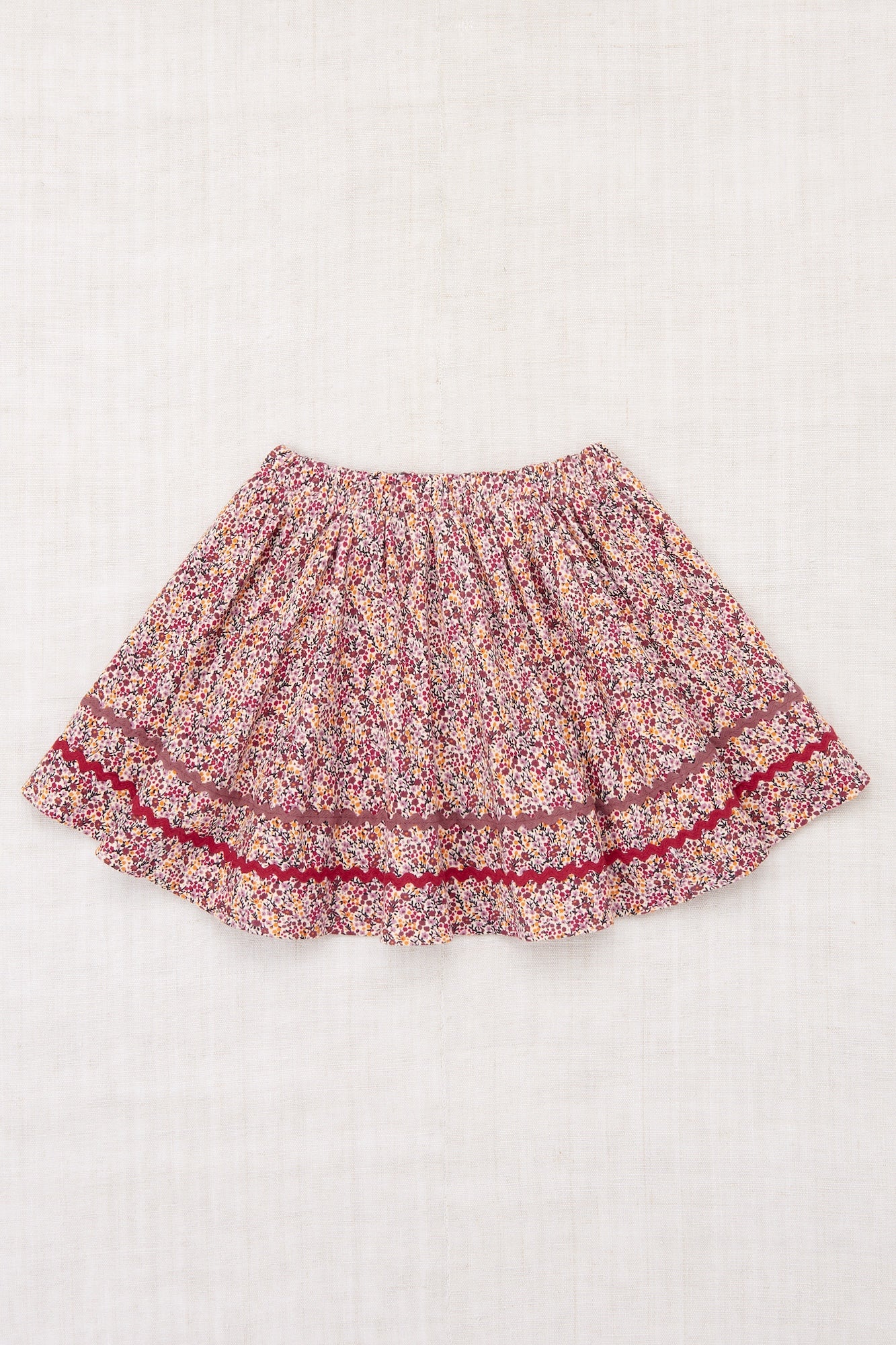 <Misha&Puff>Rickrack Circle Skirt - String Mini Floral（2-8Y）