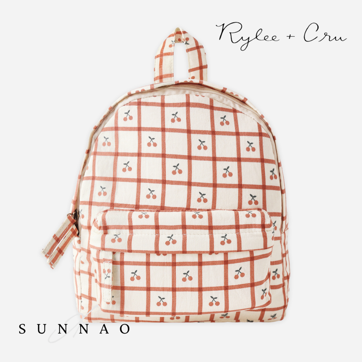 <Rylee + Cru> MINI BACKPACK - CHERRY CHECK