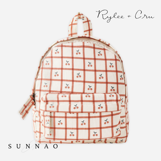 <Rylee + Cru> MINI BACKPACK - CHERRY CHECK