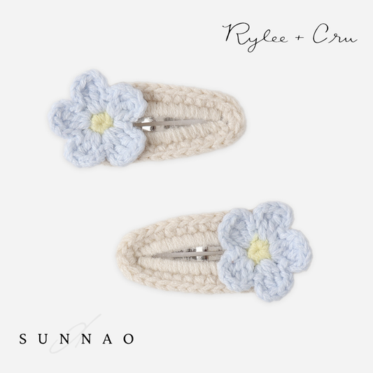 <Rylee + Cru> CROCHET CLIP SET - NATURAL　