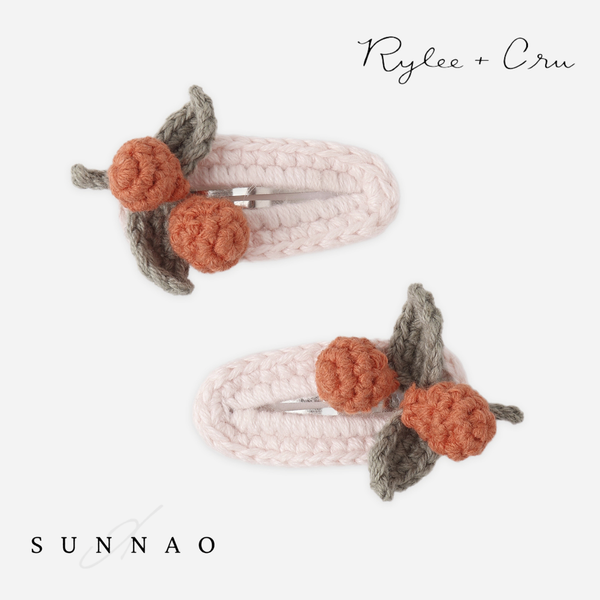 <Rylee + Cru> CROCHET CLIP SET - SHELL　