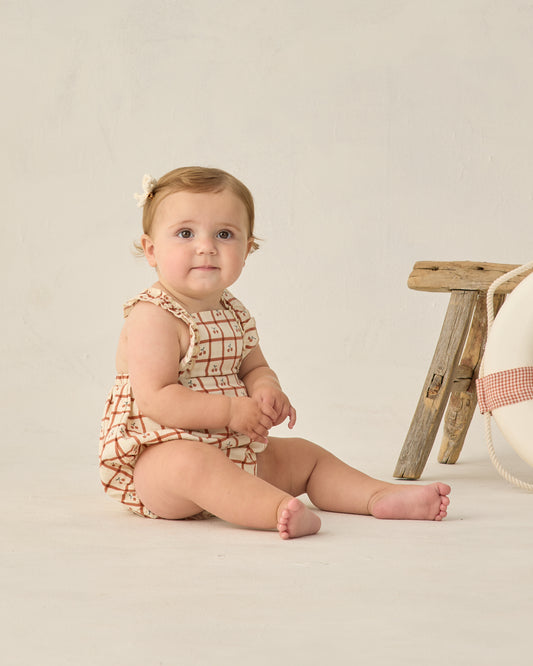 <Rylee + Cru> CHIARA ROMPER - CHERRY CHECK