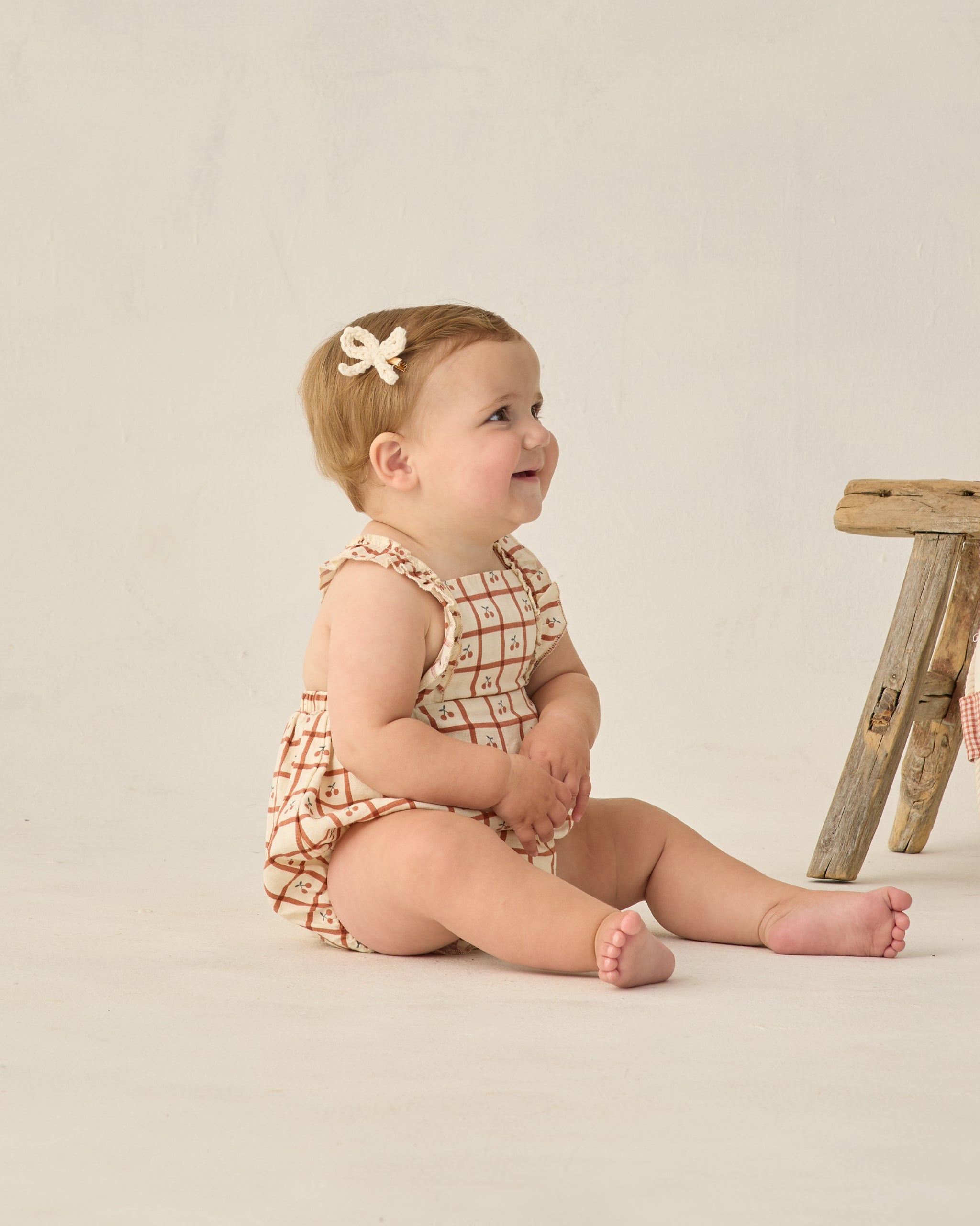 <Rylee + Cru> CHIARA ROMPER - CHERRY CHECK