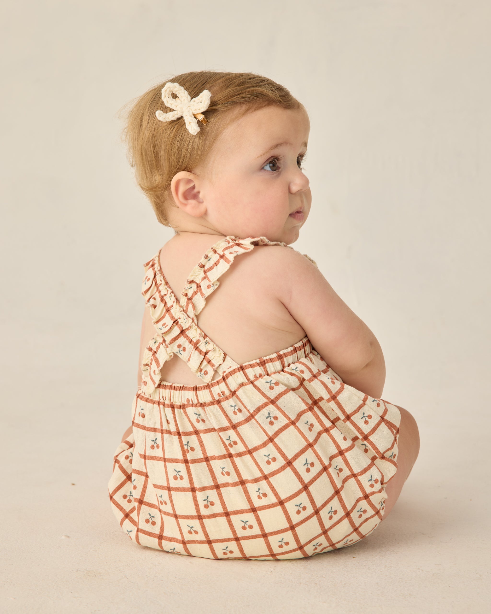 <Rylee + Cru> CHIARA ROMPER - CHERRY CHECK