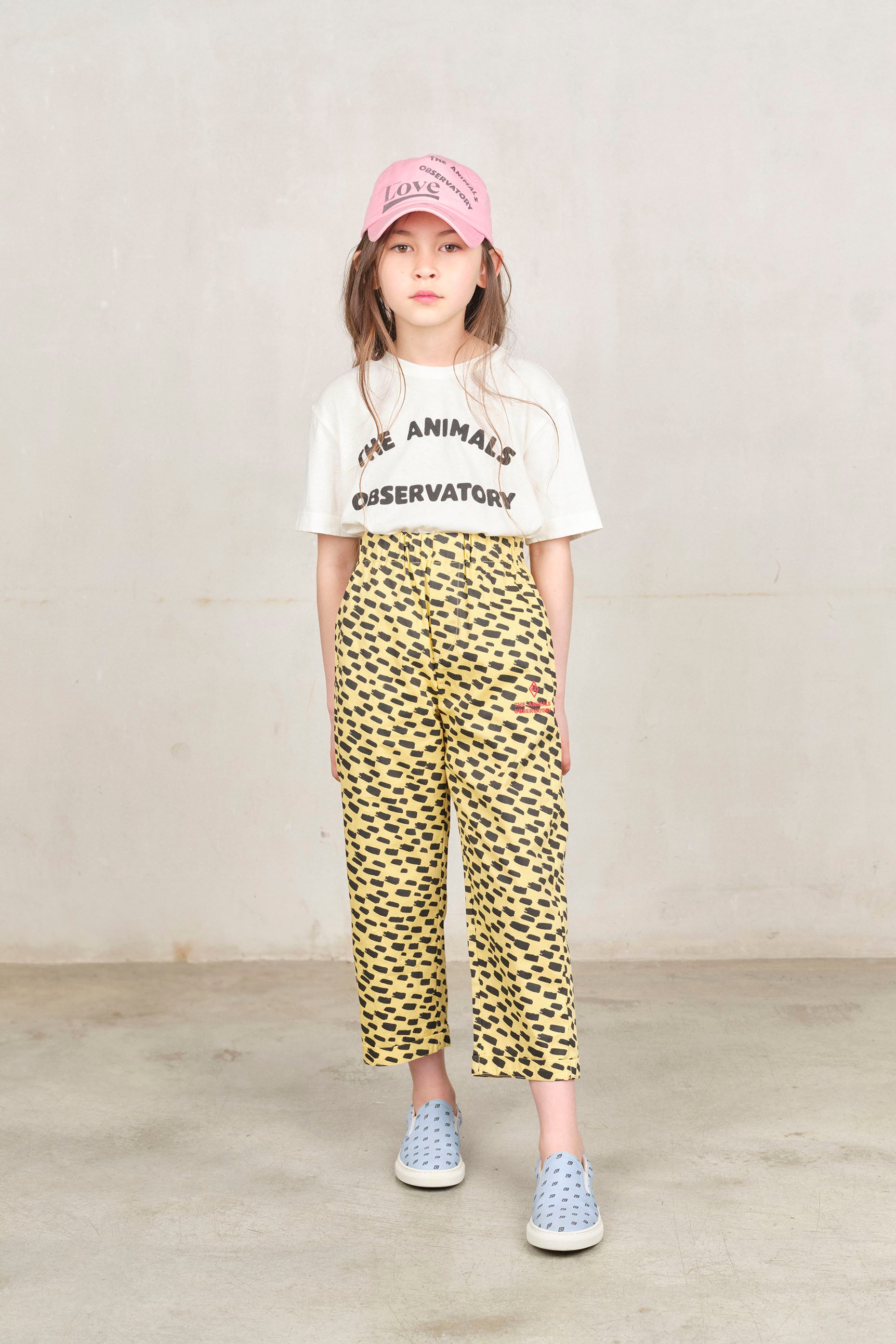 <the animals observatory>ORION KIDS T-SHIRT - White Logo（2-6Y）