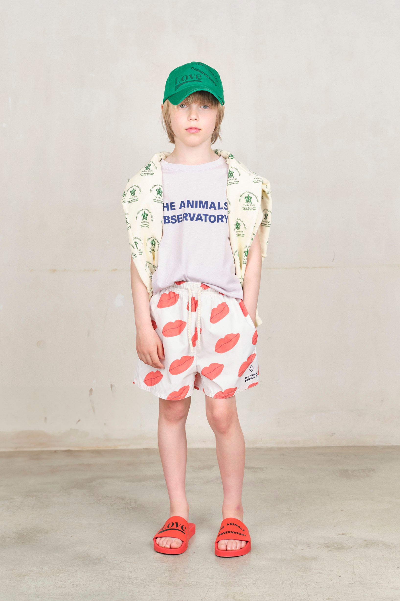 <the animals observatory>ORION KIDS T-SHIRT - Lavand （2-6Y）