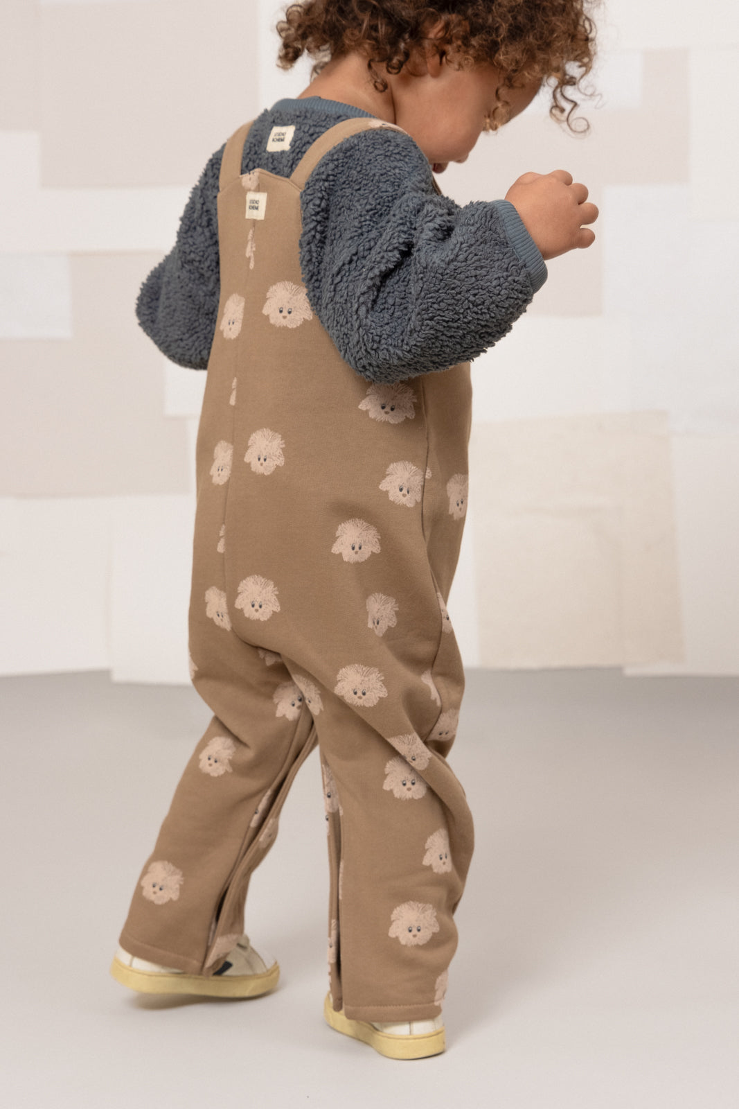 <STUDIO BOHEME PARIS> HOMER OVERALLS  - MOCHA / DOGS