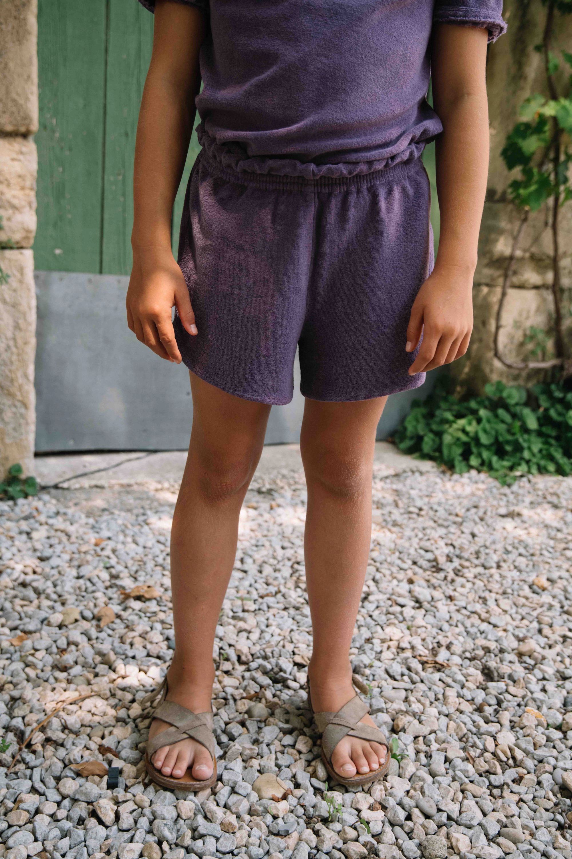 【予約／送料無料】<STUDIO BOHEME PARIS> SHORTS GEORGY - GRAPE JAM（18M-8Y）