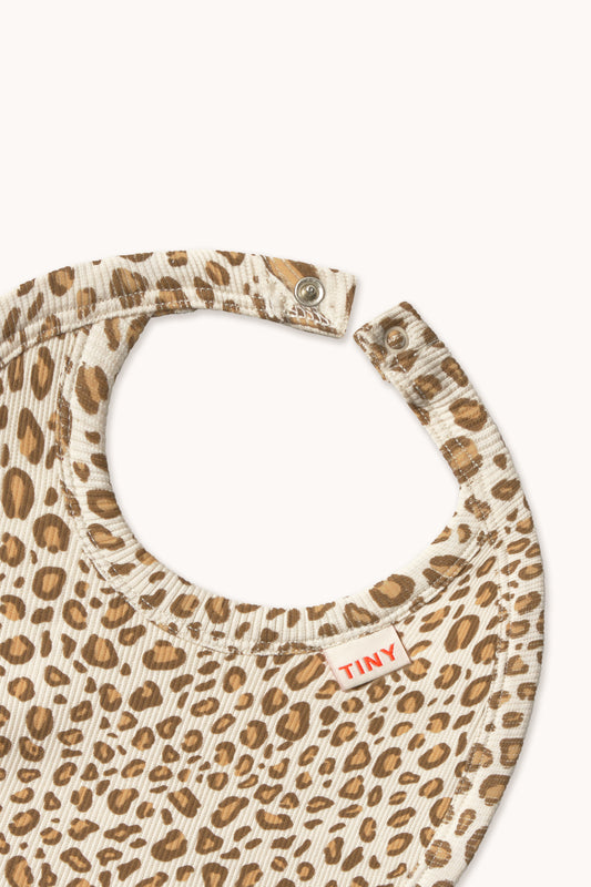 <TINYCOTTONS> Animal Print Rib Bib　