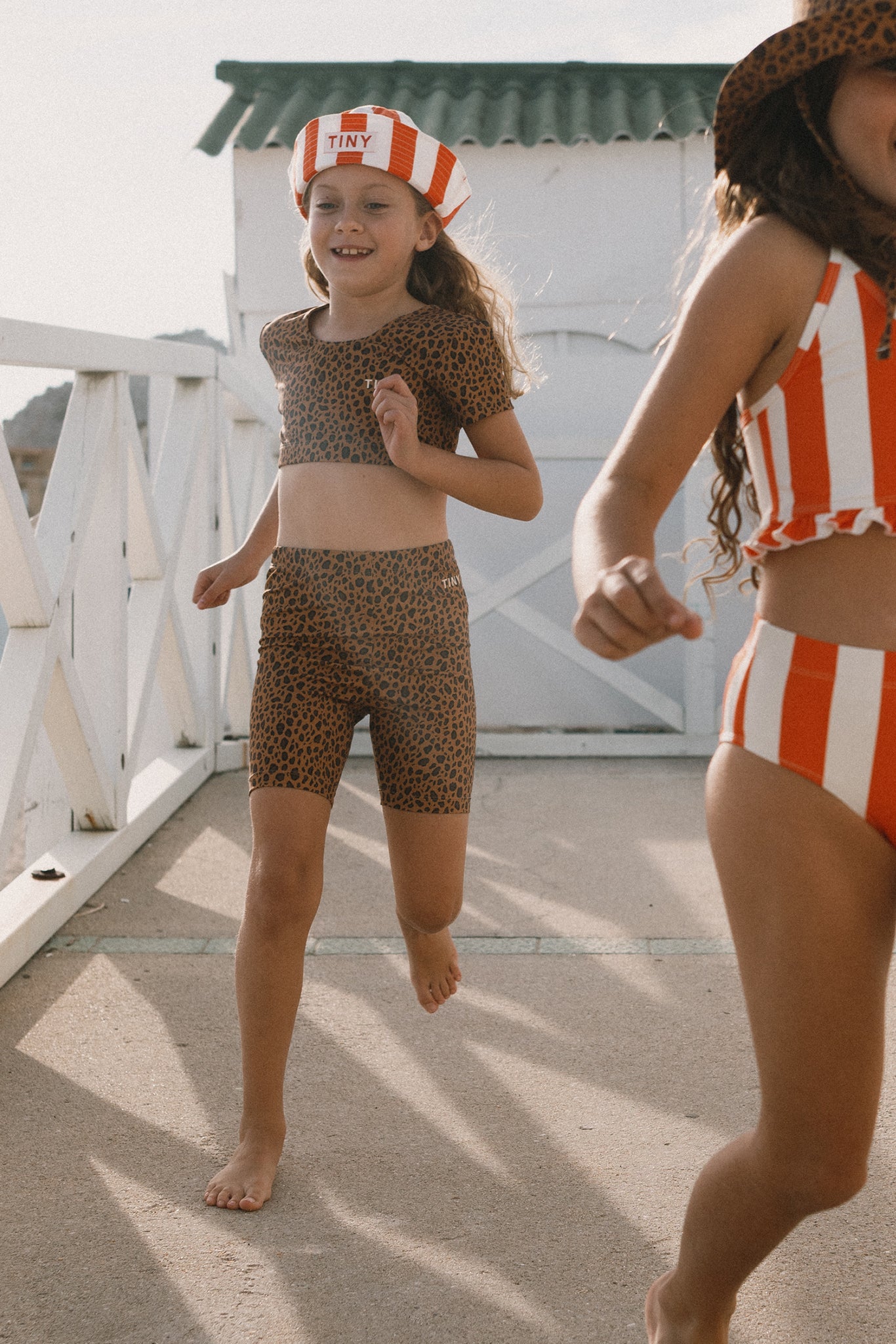 <TINYCOTTONS> Mini Animal Print Biker Leggings