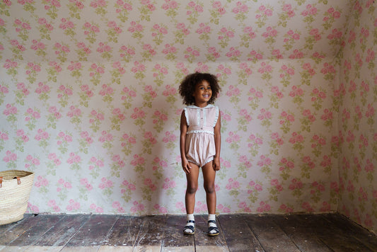 <Little Cotton Clothes> Beatrix Romper in Powder　
