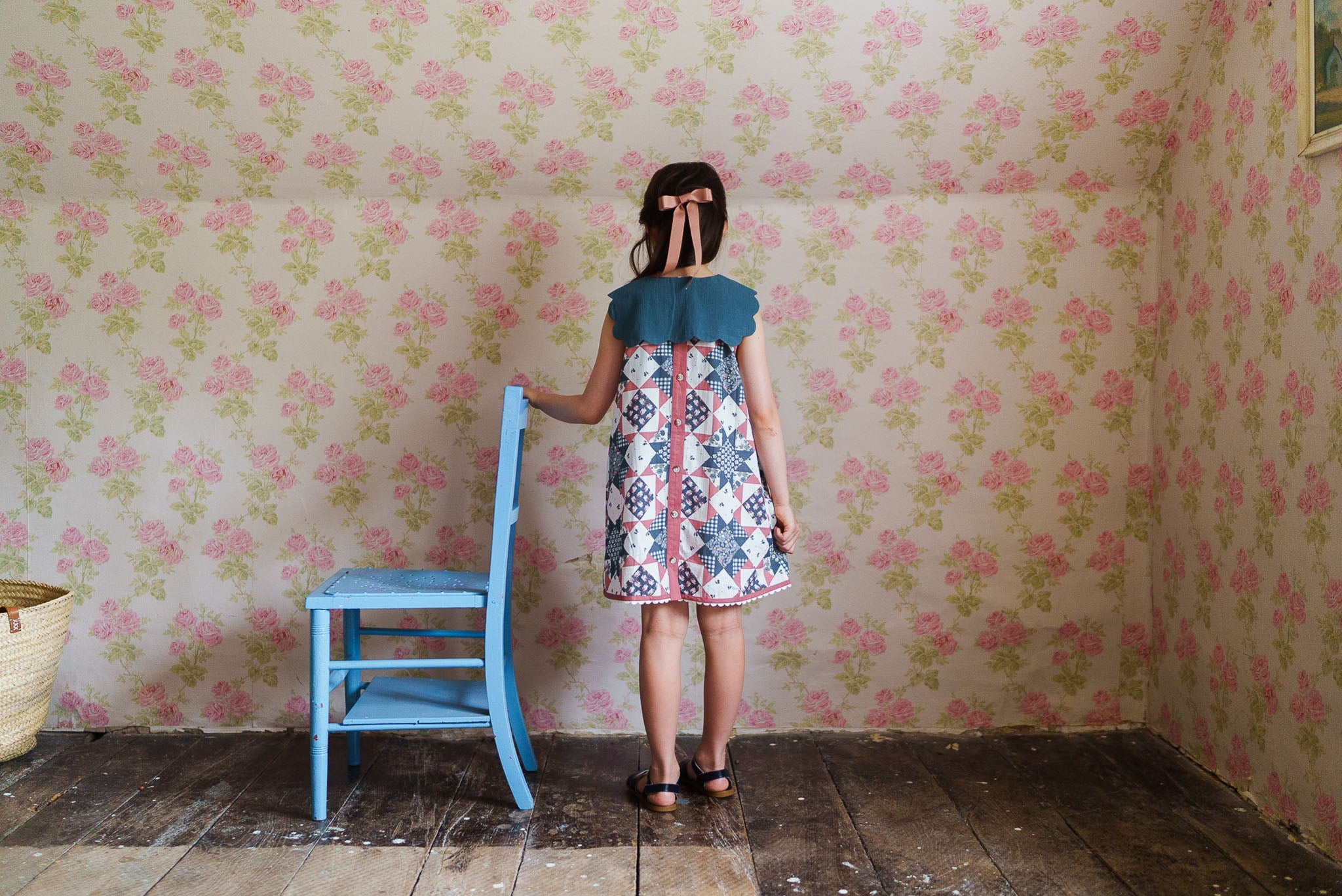 <Little Cotton Clothes> Hannah Dress Patchwork Floral　