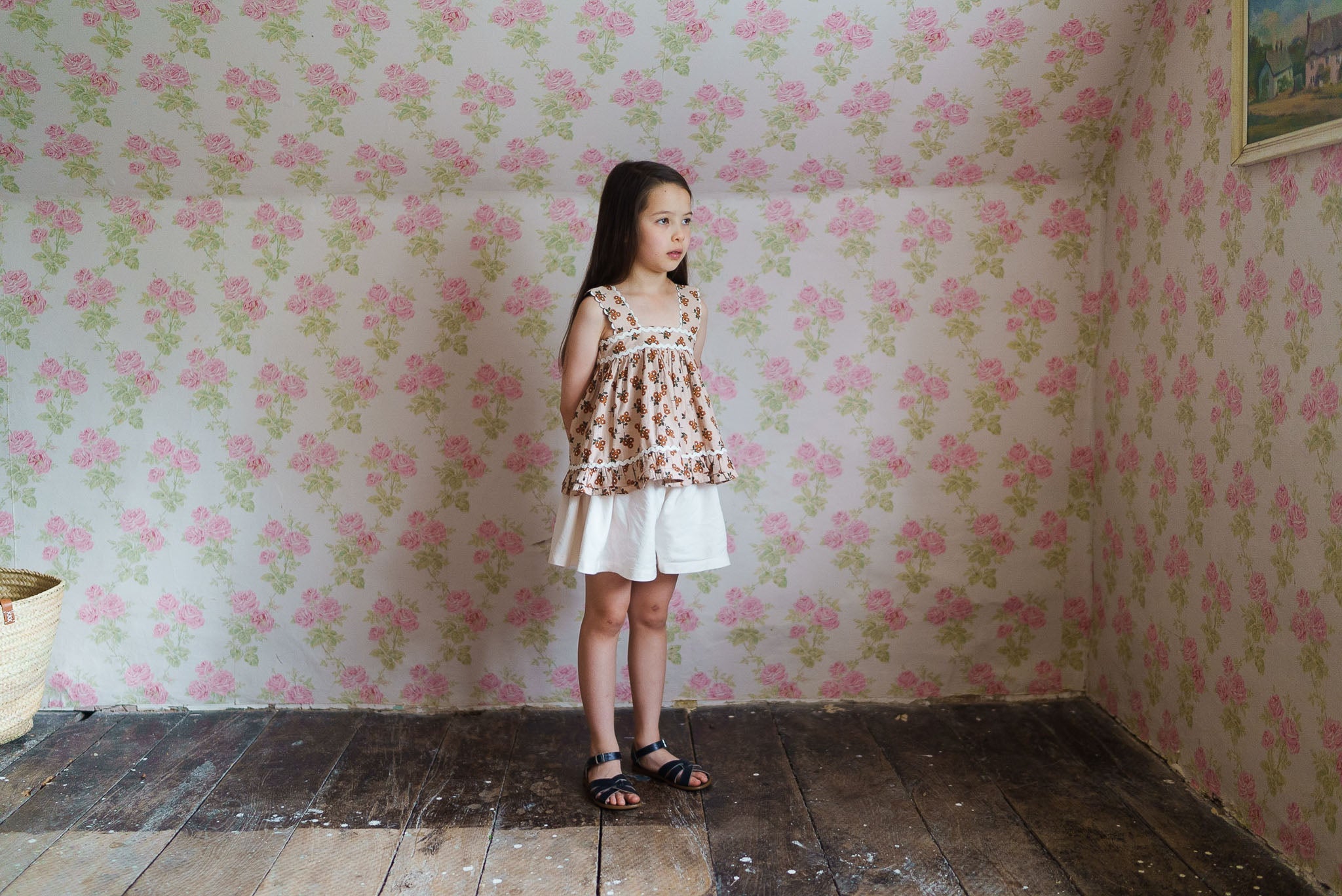 <Little Cotton Clothes> Coco Culottes Cambric in Shell　