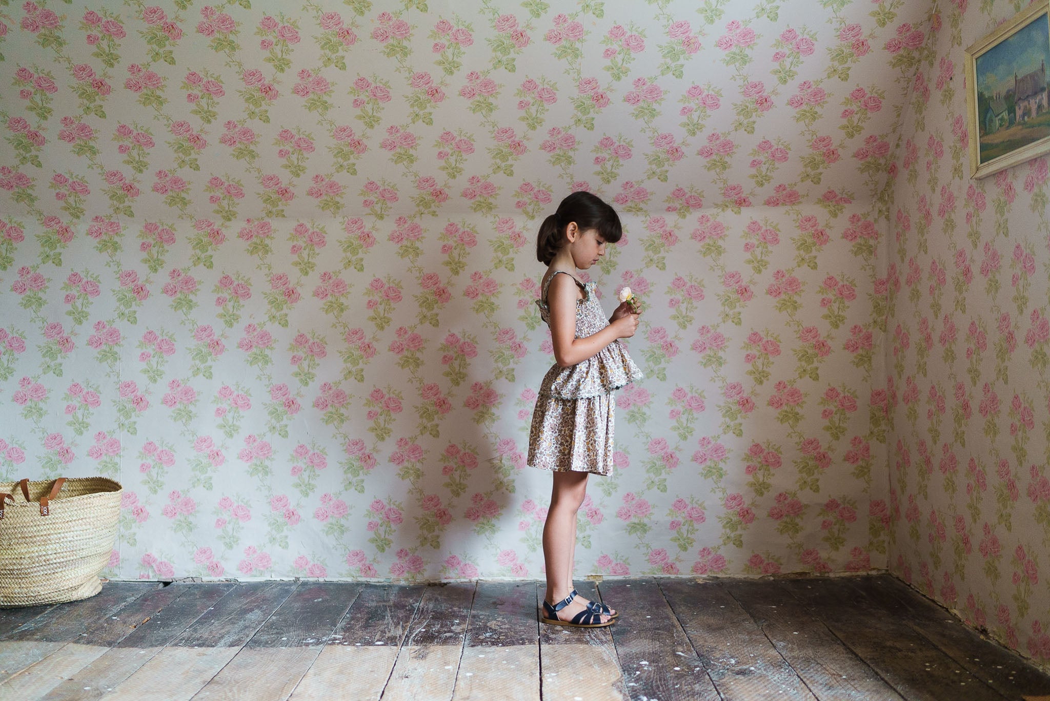 <Little Cotton Clothes> Fern Sun Top Yarrow Floral　