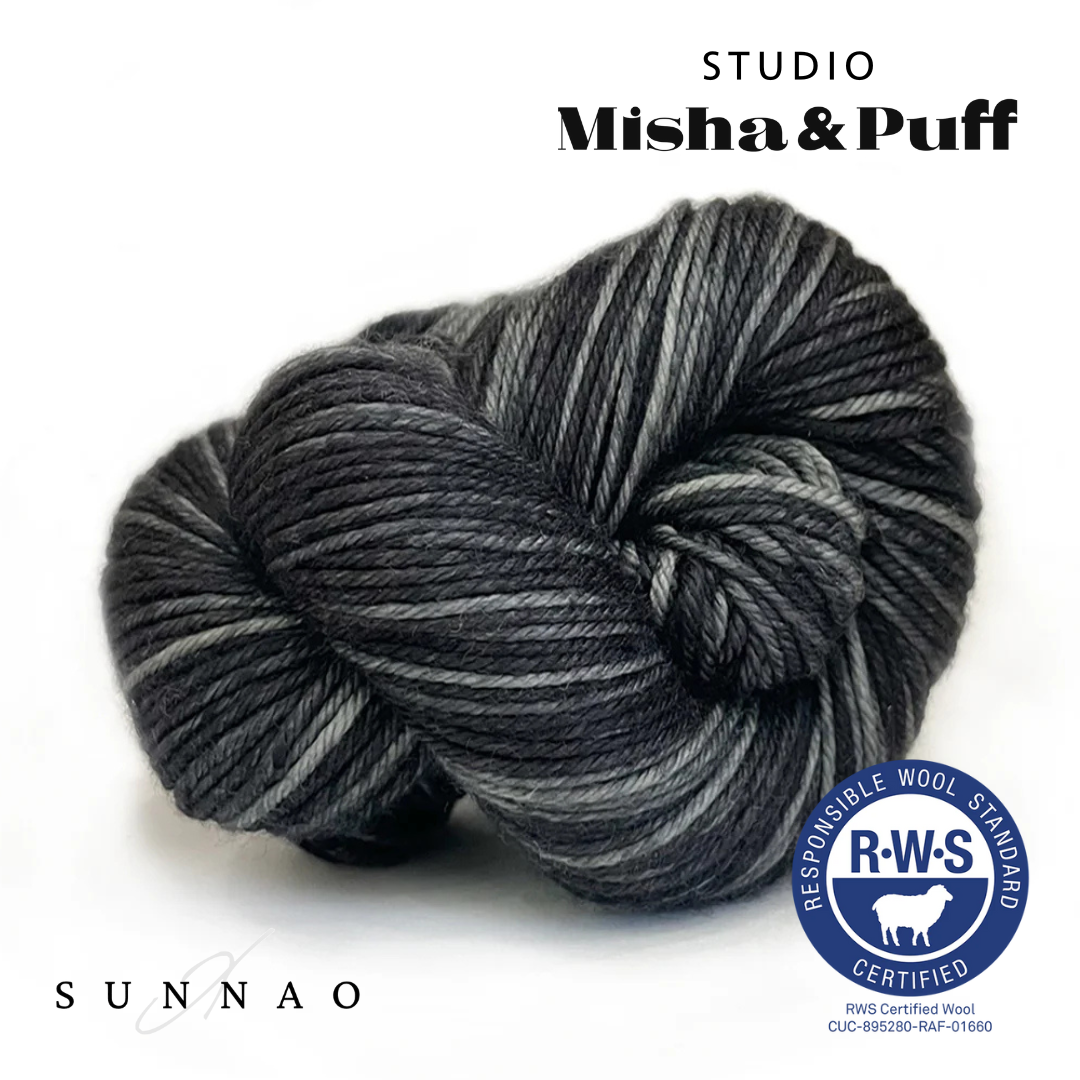 <STUDIO MISHA&PUFF>RWS Yarn Skein - Licorice