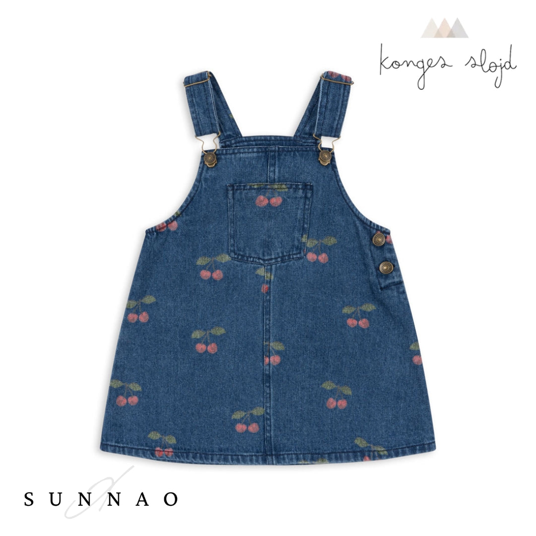 <Konges Sløjd> MAGOT OVERALL DRESS  - CHERRY（12M-6Y）