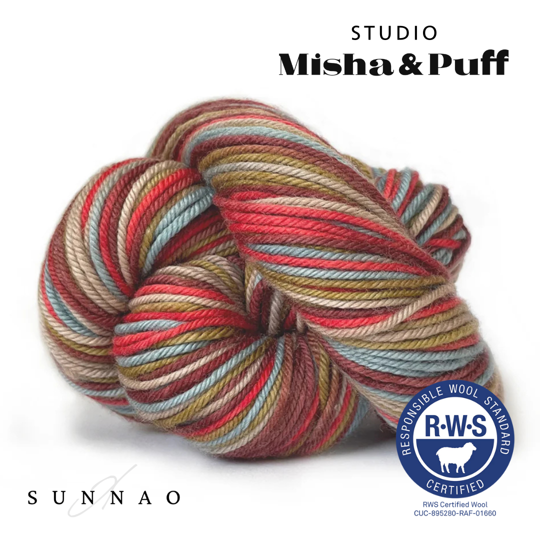 <STUDIO MISHA&PUFF>RWS Yarn Skein - Cider space dye