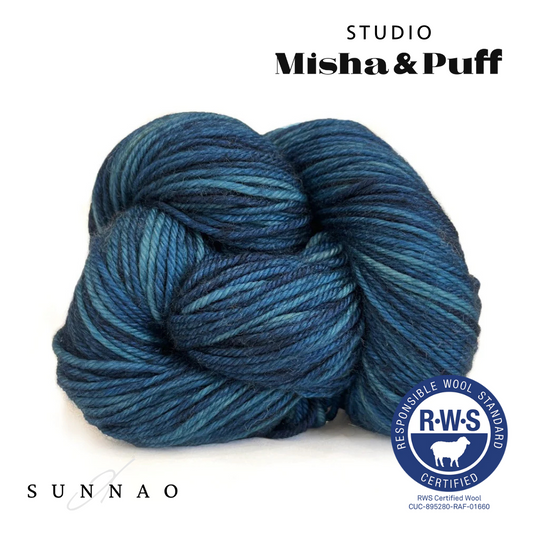 Studio Misha &amp; Puff - RWS Yarn Skein - Ocean space dye