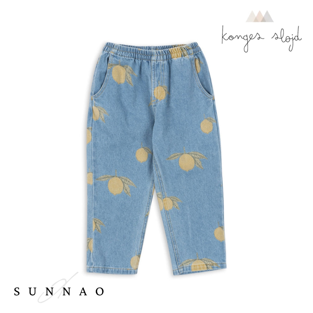 <Konges Sløjd> MAGOT PANTS - LEMON DENIM（12M-6Y）