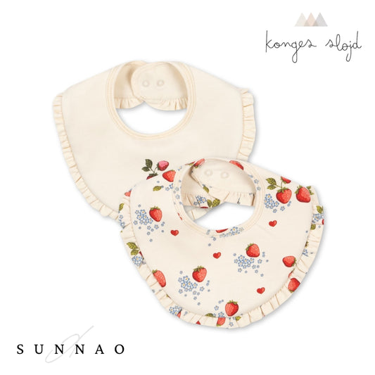 <Konges Sløjd> BASIC 2 PACK FRILL BIB