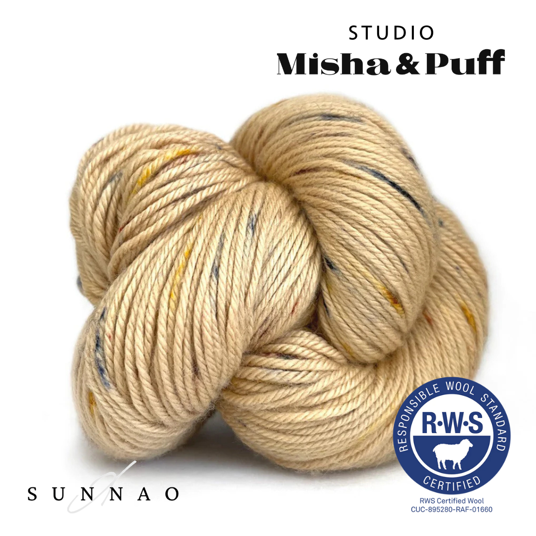 <STUDIO MISHA&PUFF>RWS Yarn Skein - Camel confetti