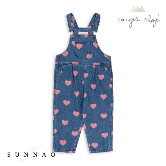 <Konges Sløjd> MAGOT OVERALLS - HEART（18M-6Y）