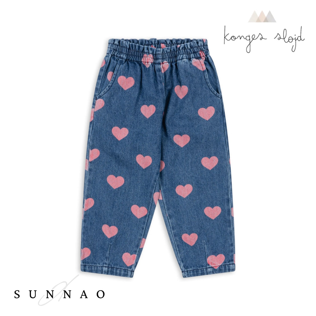 <Konges Sløjd> MAGOT FRILL PANTS - HEART（18M-6Y）