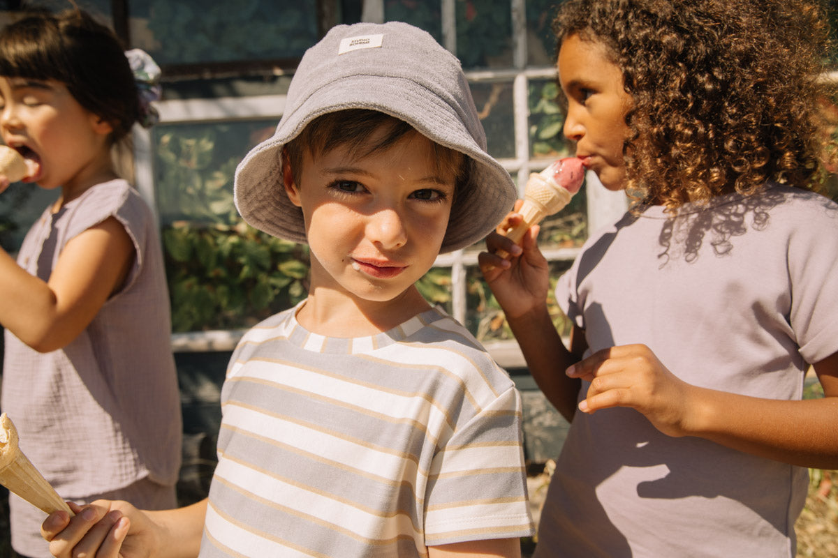 【予約】<STUDIO BOHEME PARIS> BUCKET HAT NIKO - SILVER BLUE - DROP1