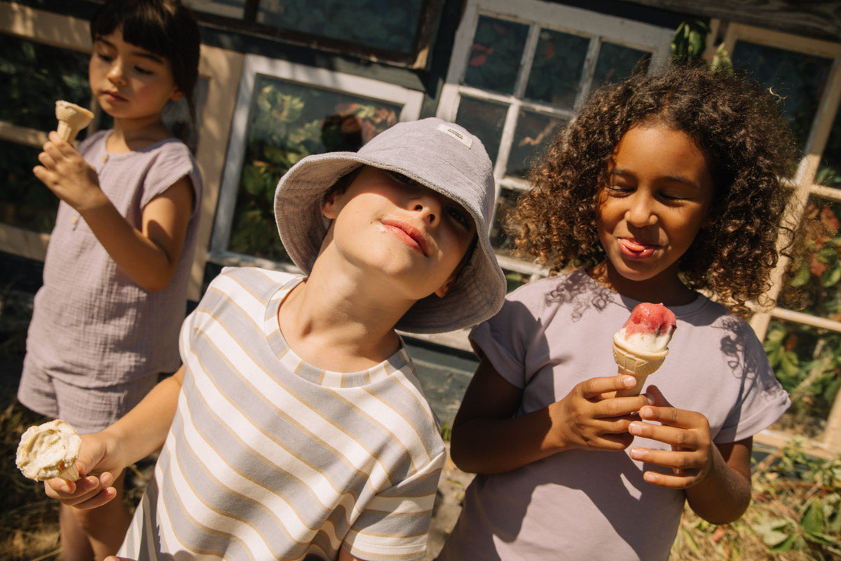 【予約】<STUDIO BOHEME PARIS> BUCKET HAT NIKO - SILVER BLUE - DROP1