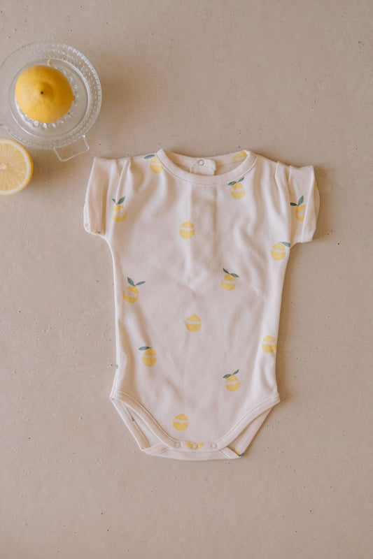 【予約】<STUDIO BOHEME PARIS> BODYSUIT BAMA - OFF WHITE / LEMON - DROP2